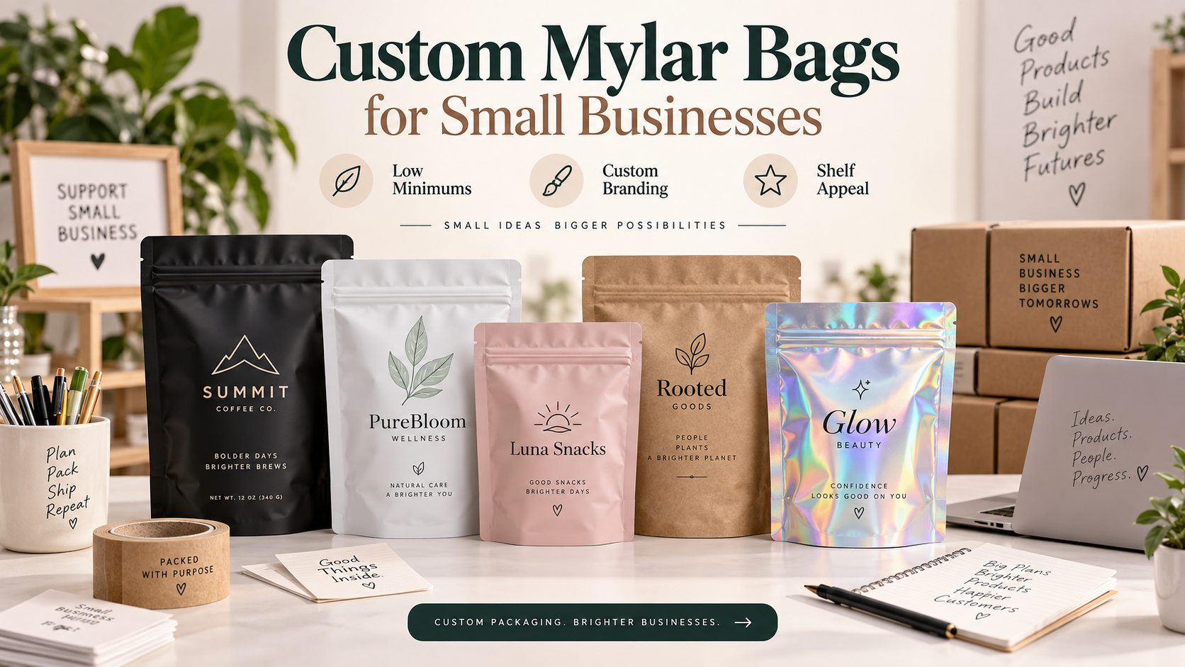 Custom Mylar Bags for Small Businesses